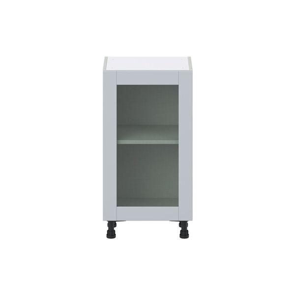 Hugo&Borg Charlesberg 18 x 34.5 x 14.88-in Light Grey Door Base Semi-Custom Cabinet