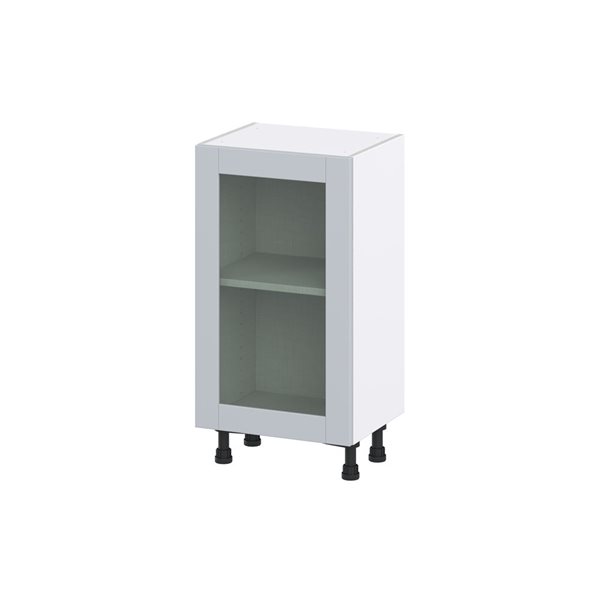 Hugo&Borg Charlesberg 18 x 34.5 x 14.88-in Light Grey Door Base Semi-Custom Cabinet