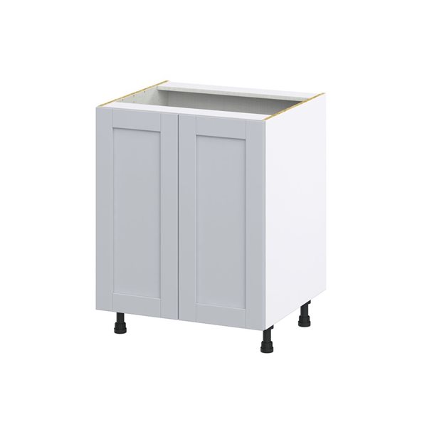 Hugo&Borg Charlesberg 27 x 34.5 x 24.88-in Light Grey Door and Drawer Base Semi-Custom Cabinet