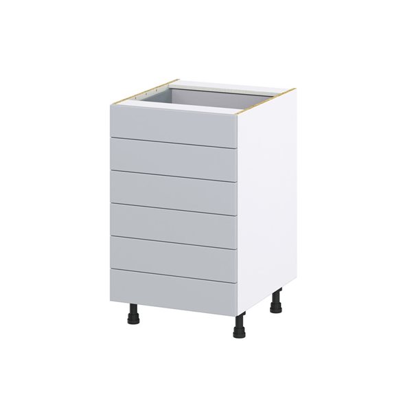 Hugo&Borg Charlesberg 21 x 34.5 x 24.88-in Light Grey Drawer Base Semi-Custom Cabinet