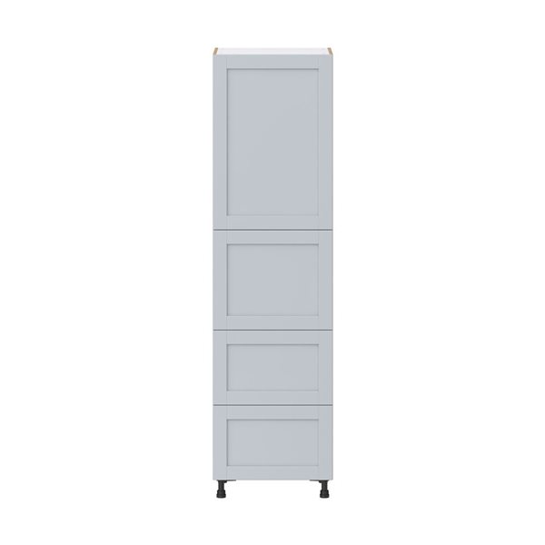 Hugo&Borg Charlesberg 24 x 89.5 x 24.88-in Light Grey Door and Drawer Pantry Semi-Custom Cabinet