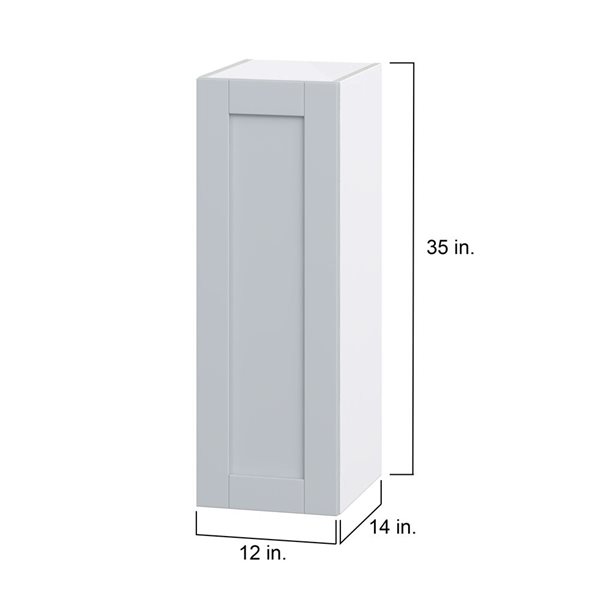 Hugo&Borg Charlesberg 12 x 35 x 14.88-in Light Grey Door Wall Semi-Custom Cabinet