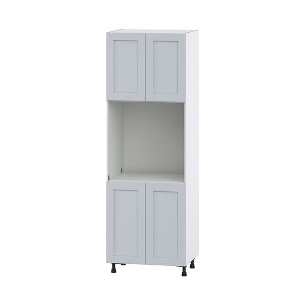 Hugo&Borg Charlesberg 30 x 89.5 x 24.88-in Light Grey Door Pantry Semi-Custom Cabinet