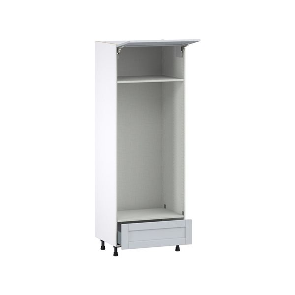 Hugo&Borg Charlesberg 30 x 84.5 x 24.88-in Light Grey Door and Drawer Pantry Semi-Custom Cabinet