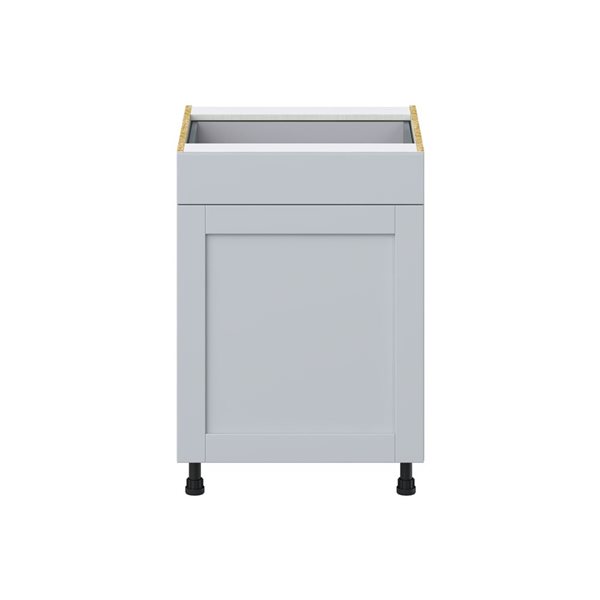 Hugo&Borg Charlesberg 24 x 34.5 x 24.88-in Light Grey Door and Drawer Base Semi-Custom Cabinet