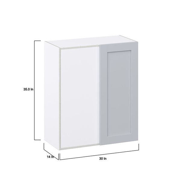 Hugo&Borg Charlesberg 30 x 35 x 14.88-in Light Grey Door Wall Semi-Custom Cabinet