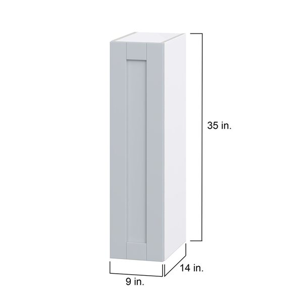 Hugo&Borg Charlesberg 9 x 35 x 14.88-in Light Grey Door Wall Semi-Custom Cabinet