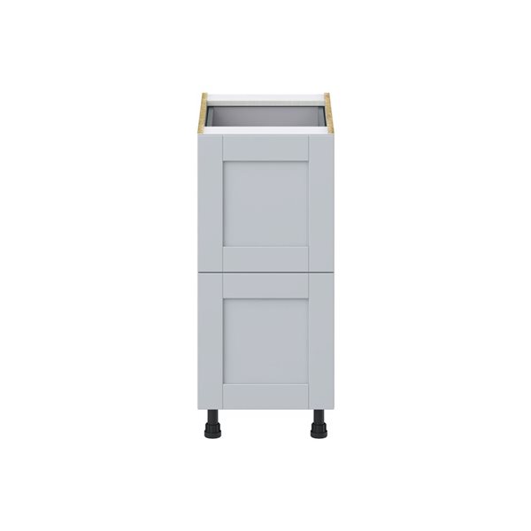 Hugo&Borg Charlesberg 15 x 34.5 x 24.88-in Light Grey Drawer Base Semi-Custom Cabinet