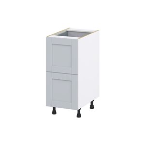 Hugo&Borg Charlesberg 15 x 34.5 x 24.88-in Light Grey Drawer Base Semi-Custom Cabinet