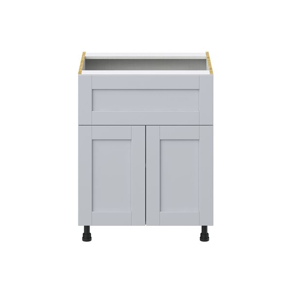 Hugo&Borg Charlesberg 27 x 34.5 x 24.88-in Light Grey Door and Drawer Base Semi-Custom Cabinet