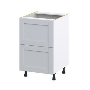 Hugo&Borg Charlesberg 21 x 34.5 x 24.88-in Light Grey Drawer Base Semi-Custom Cabinet