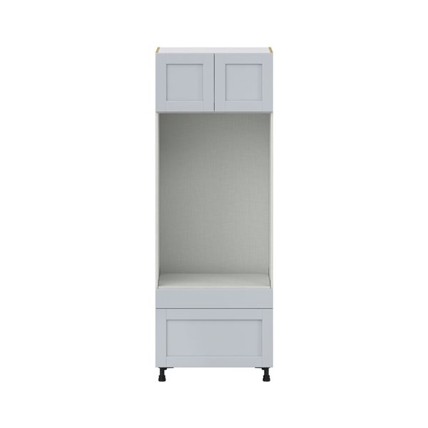 Hugo&Borg Charlesberg 30 x 84.5 x 24.88-in Light Grey Door and Drawer Pantry Semi-Custom Cabinet