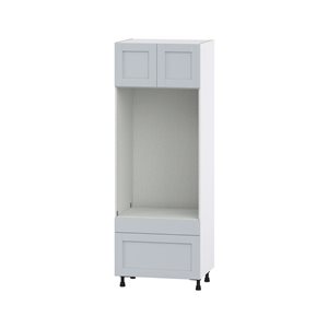 Hugo&Borg Charlesberg 30 x 84.5 x 24.88-in Light Grey Door and Drawer Pantry Semi-Custom Cabinet