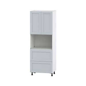 Hugo&Borg Charlesberg 30 x 84.5 x 24.88-in Light Grey Door and Drawer Pantry Semi-Custom Cabinet