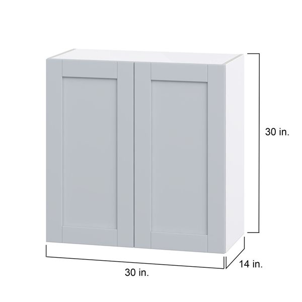 Hugo&Borg Charlesberg 30 x 30 x 14.88-in Light Grey Door Wall Semi-Custom Cabinet