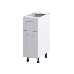 Hugo&Borg Charlesberg 12 x 34.5 x 24.88-in Light Grey Door and Drawer Base Semi-Custom Cabinet