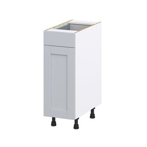 Hugo&Borg Charlesberg 12 x 34.5 x 24.88-in Light Grey Door and Drawer Base Semi-Custom Cabinet