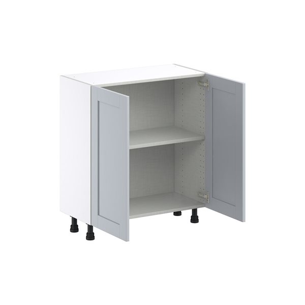 Hugo&Borg Charlesberg 30 x 34.5 x 14.88-in Light Grey Door Base Semi-Custom Cabinet