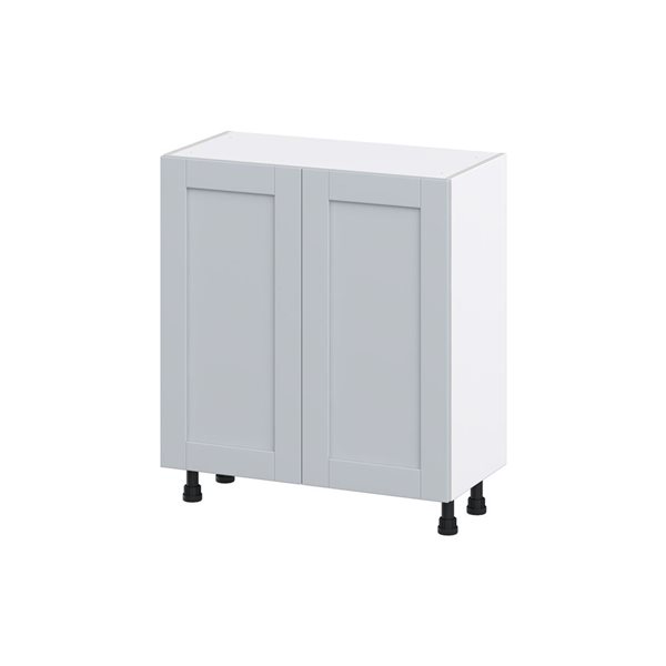 Hugo&Borg Charlesberg 30 x 34.5 x 14.88-in Light Grey Door Base Semi-Custom Cabinet