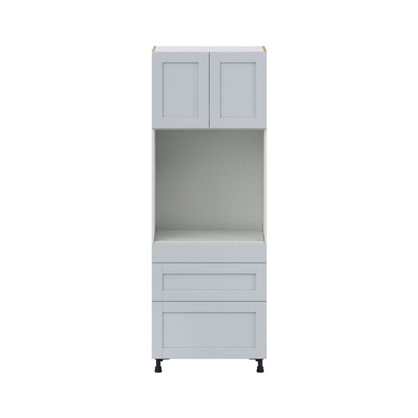 Hugo&Borg Charlesberg 30 x 84.5 x 24.88-in Light Grey Door and Drawer Pantry Semi-Custom Cabinet