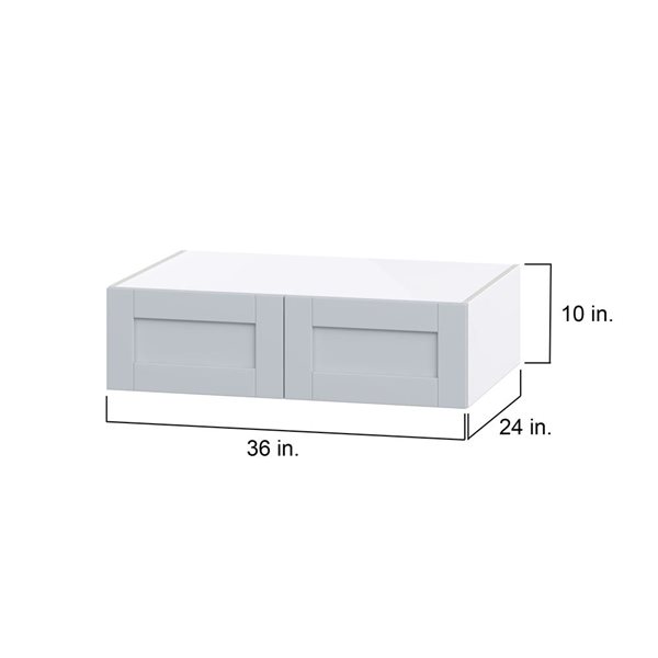 Hugo&Borg Charlesberg 36 x 10 x 24.88-in Light Grey Door Wall Semi-Custom Cabinet