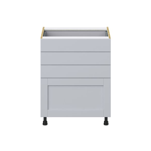 Hugo&Borg Charlesberg 27 x 34.5 x 24.88-in Light Grey Drawer Base Semi-Custom Cabinet