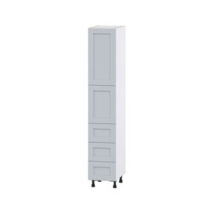 Hugo&Borg Charlesberg 15 x 84.5 x 24.88-in Light Grey Door and Drawer Pantry Semi-Custom Cabinet