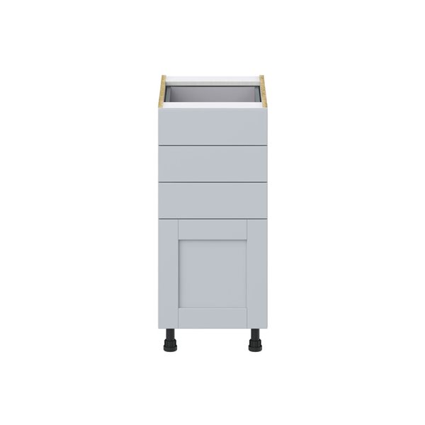 Hugo&Borg Charlesberg 15 x 34.5 x 24.88-in Light Grey Drawer Base Semi-Custom Cabinet