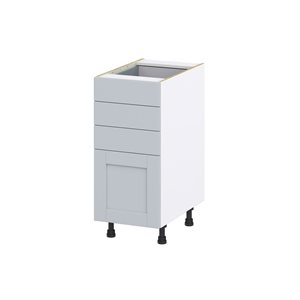 Hugo&Borg Charlesberg 15 x 34.5 x 24.88-in Light Grey Drawer Base Semi-Custom Cabinet