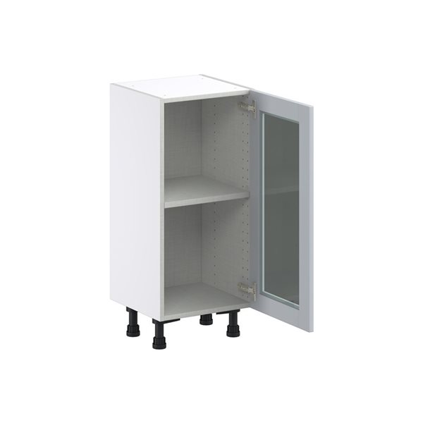 Hugo&Borg Charlesberg 15 x 34.5 x 14.88-in Light Grey Door Base Semi-Custom Cabinet