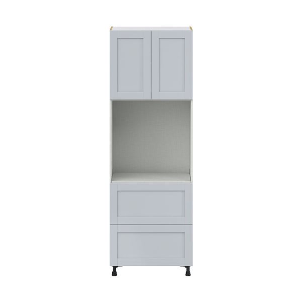 Hugo&Borg Charlesberg 30 x 89.5 x 24.88-in Light Grey Door and Drawer Pantry Semi-Custom Cabinet