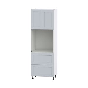 Hugo&Borg Charlesberg 30 x 89.5 x 24.88-in Light Grey Door and Drawer Pantry Semi-Custom Cabinet