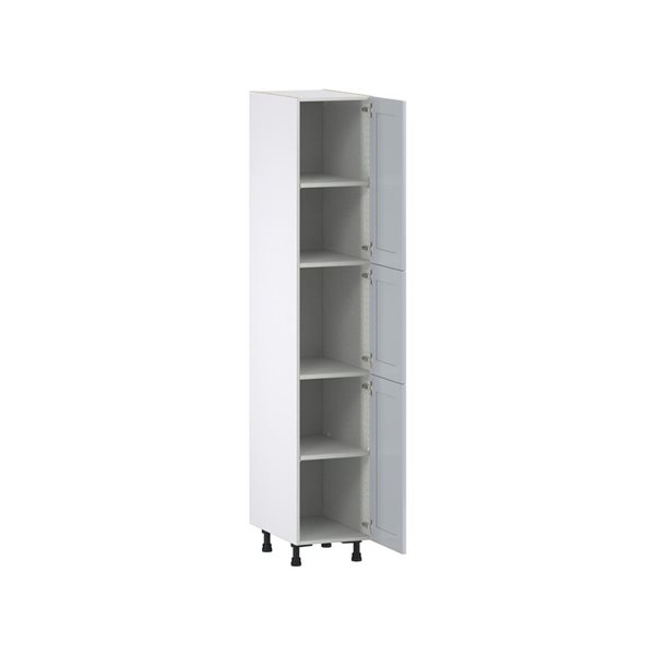 Hugo&Borg Charlesberg 15 x 84.5 x 24.88-in Light Grey Door Pantry Semi-Custom Cabinet