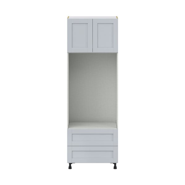 Hugo&Borg Charlesberg 30 x 89.5 x 24.88-in Light Grey Door and Drawer Pantry Semi-Custom Cabinet