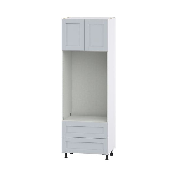 Hugo&Borg Charlesberg 30 x 89.5 x 24.88-in Light Grey Door and Drawer Pantry Semi-Custom Cabinet