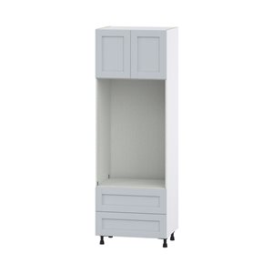 Hugo&Borg Charlesberg 30 x 89.5 x 24.88-in Light Grey Door and Drawer Pantry Semi-Custom Cabinet