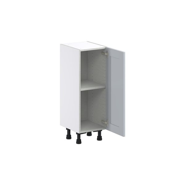 Hugo&Borg Charlesberg 12 x 34.5 x 14.88-in Light Grey Door Base Semi-Custom Cabinet