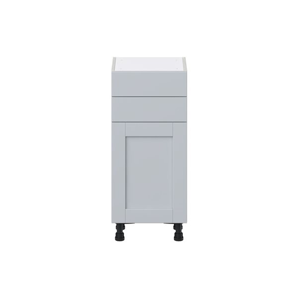 Hugo&Borg Charlesberg 15 x 34.5 x 14.88-in Light Grey Door and Drawer Base Semi-Custom Cabinet