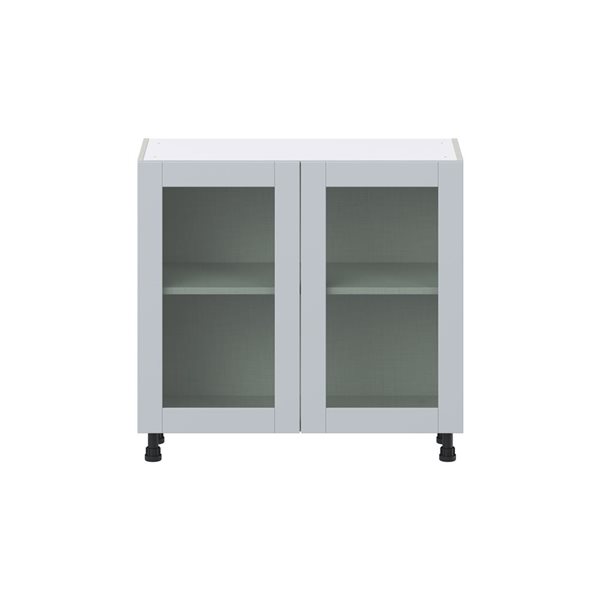 Hugo&Borg Charlesberg 36 x 34.5 x 14.88-in Light Grey Door Base Semi-Custom Cabinet