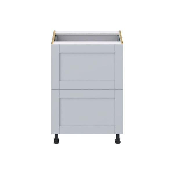 Hugo&Borg Charlesberg 24 x 34.5 x 24.88-in Light Grey Drawer Base Semi-Custom Cabinet