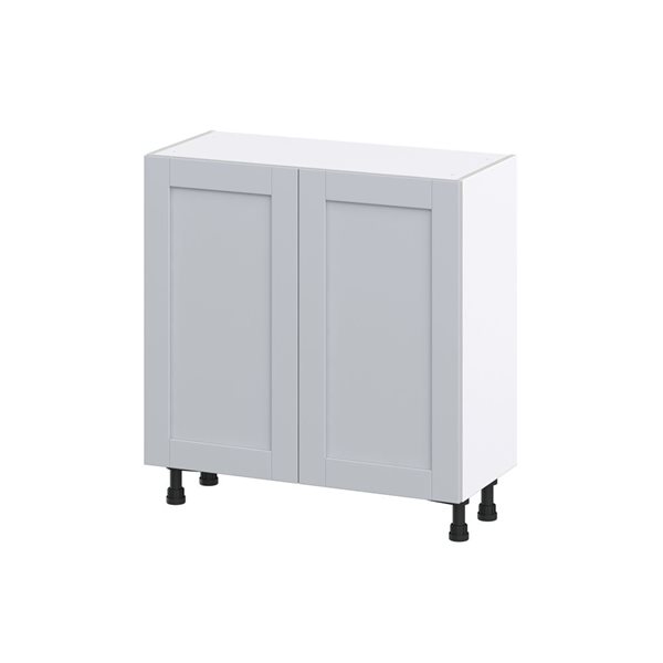 Hugo&Borg Charlesberg 33 x 34.5 x 14.88-in Light Grey Door Base Semi-Custom Cabinet