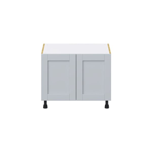 Hugo&Borg Charlesberg 30 x 24.5 x 24.88-in Light Grey Sink Base Semi-Custom Cabinet