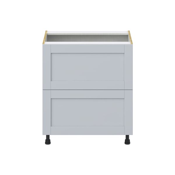 Hugo&Borg Charlesberg 30 x 34.5 x 24.88-in Light Grey Drawer Base Semi-Custom Cabinet