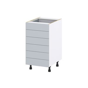 Hugo&Borg Charlesberg 18 x 34.5 x 24.88-in Light Grey Drawer Base Semi-Custom Cabinet