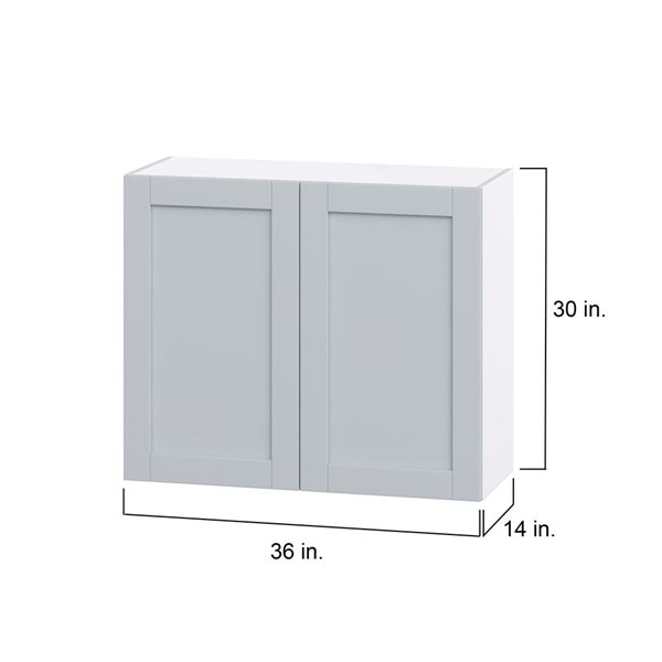 Hugo&Borg Charlesberg 36 x 30 x 14.88-in Light Grey Door Wall Semi-Custom Cabinet