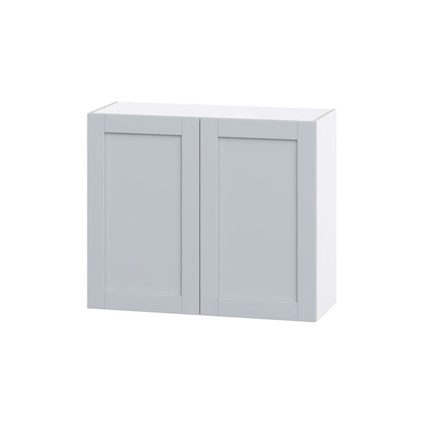 Hugo&Borg Charlesberg 36 x 30 x 14.88-in Light Grey Door Wall Semi-Custom Cabinet