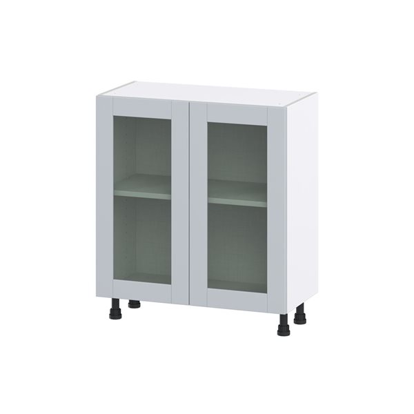 Hugo&Borg Charlesberg 30 x 34.5 x 14.88-in Light Grey Door Base Semi-Custom Cabinet