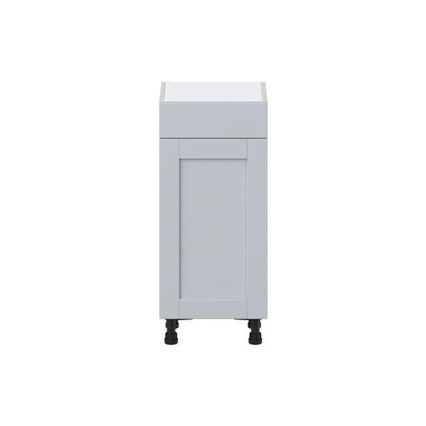 Hugo&Borg Charlesberg 15 x 34.5 x 14.88-in Light Grey Door and Drawer Base Semi-Custom Cabinet