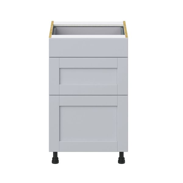 Hugo&Borg Charlesberg 21 x 34.5 x 24.88-in Light Grey Drawer Base Semi-Custom Cabinet