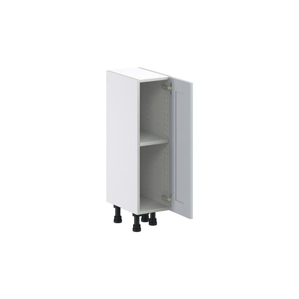 Hugo&Borg Charlesberg 9 x 34.5 x 14.88-in Light Grey Door Base Semi-Custom Cabinet